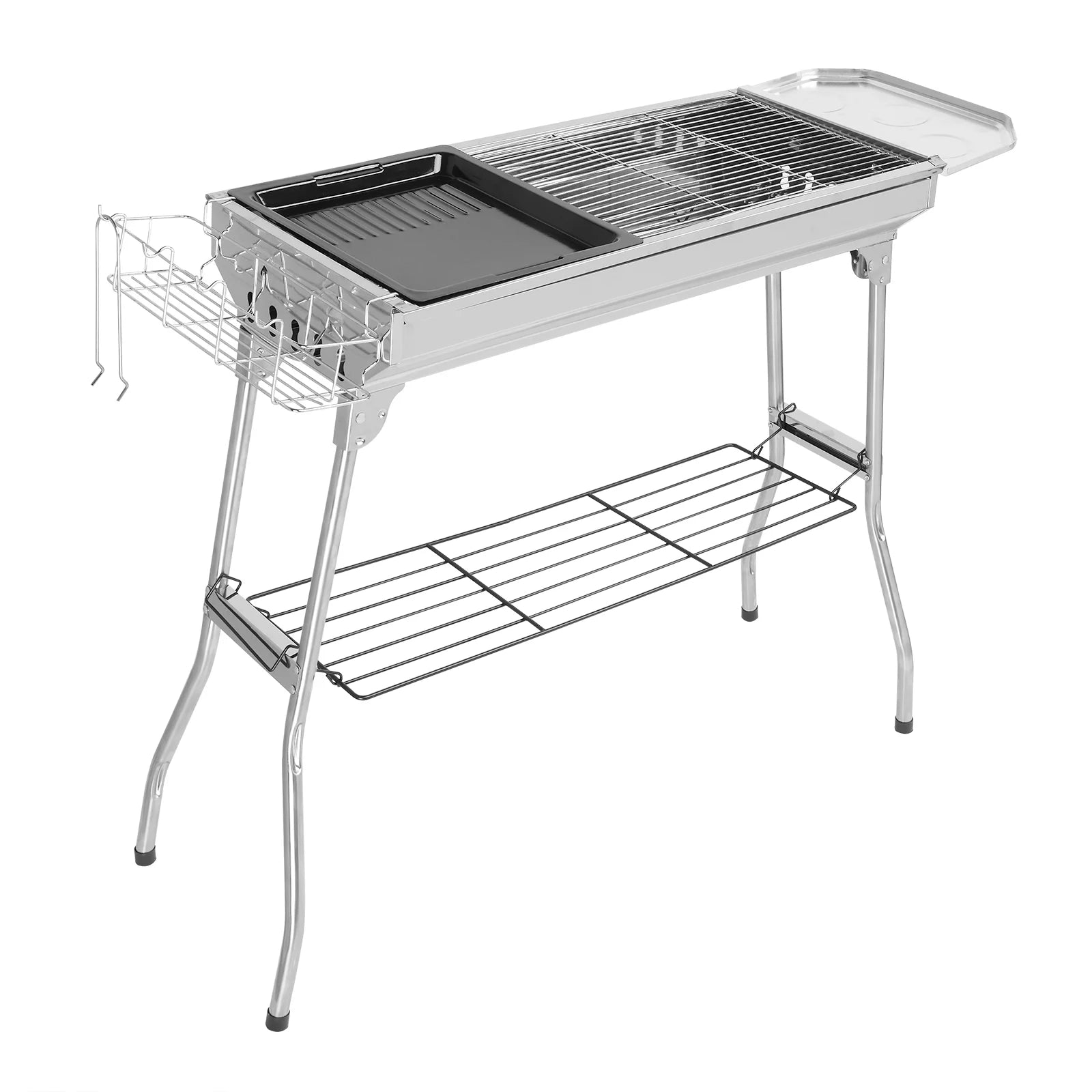 39'' Grill BBQ Grill Portable Camping Charcoal Grill Foldable