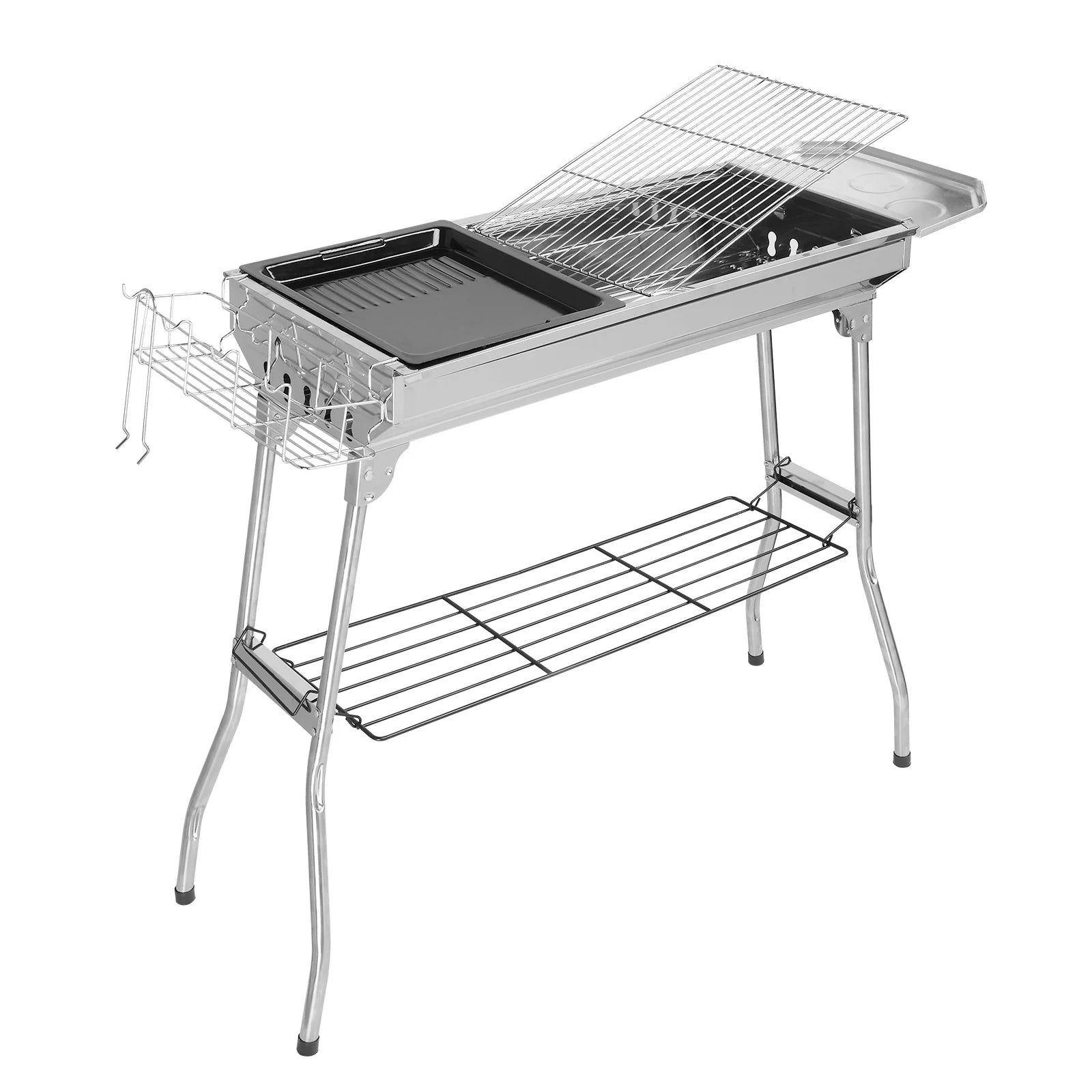 39'' Grill BBQ Grill Portable Camping Charcoal Grill Foldable