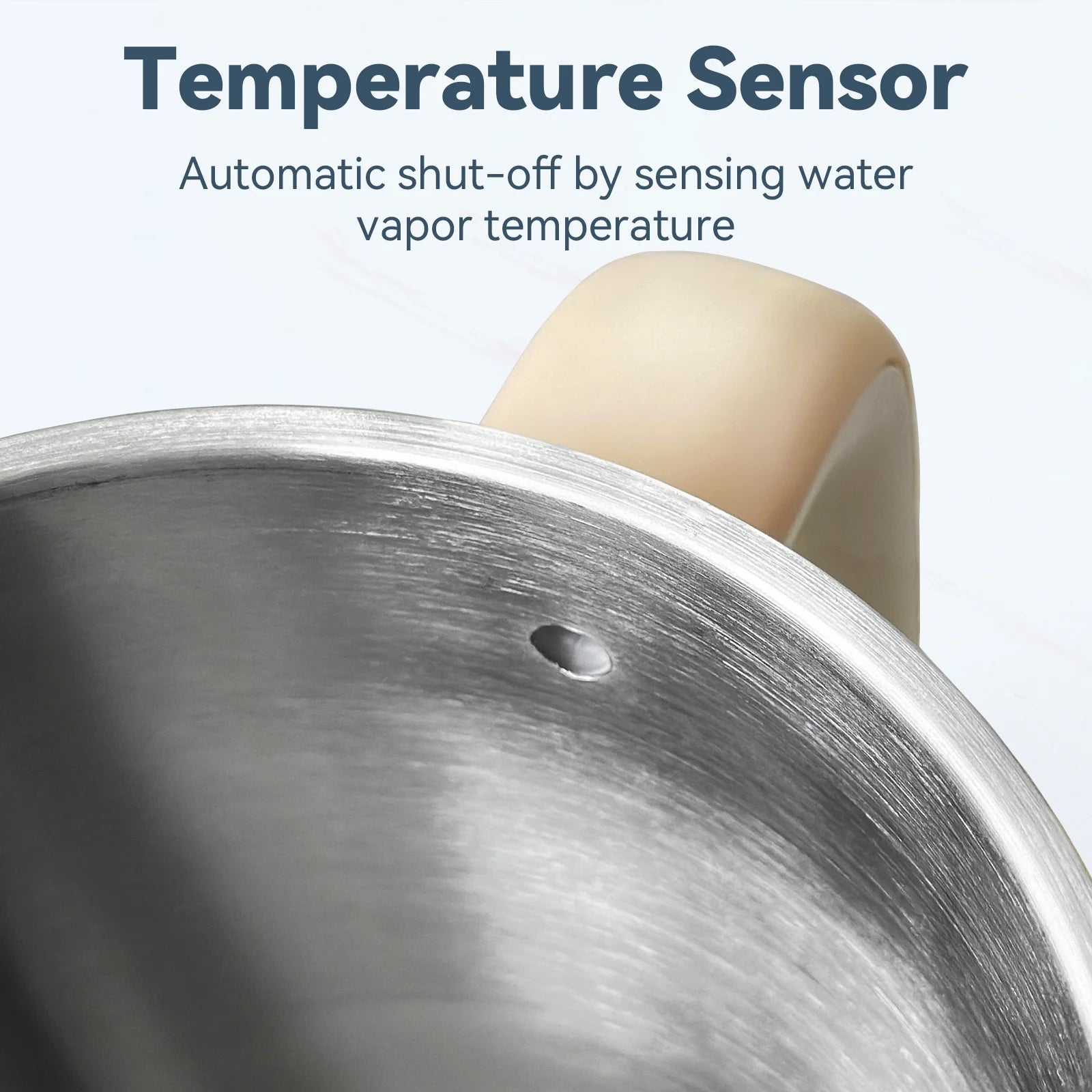 1.7L Electric Kettle, 1200W Stainless Steel Double Wall Water Boiler with Cool-Touch Handle & Auto Shut-Off, Cream White