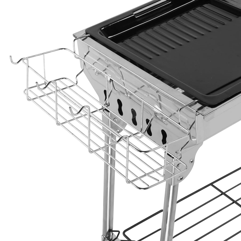 39'' Grill BBQ Grill Portable Camping Charcoal Grill Foldable