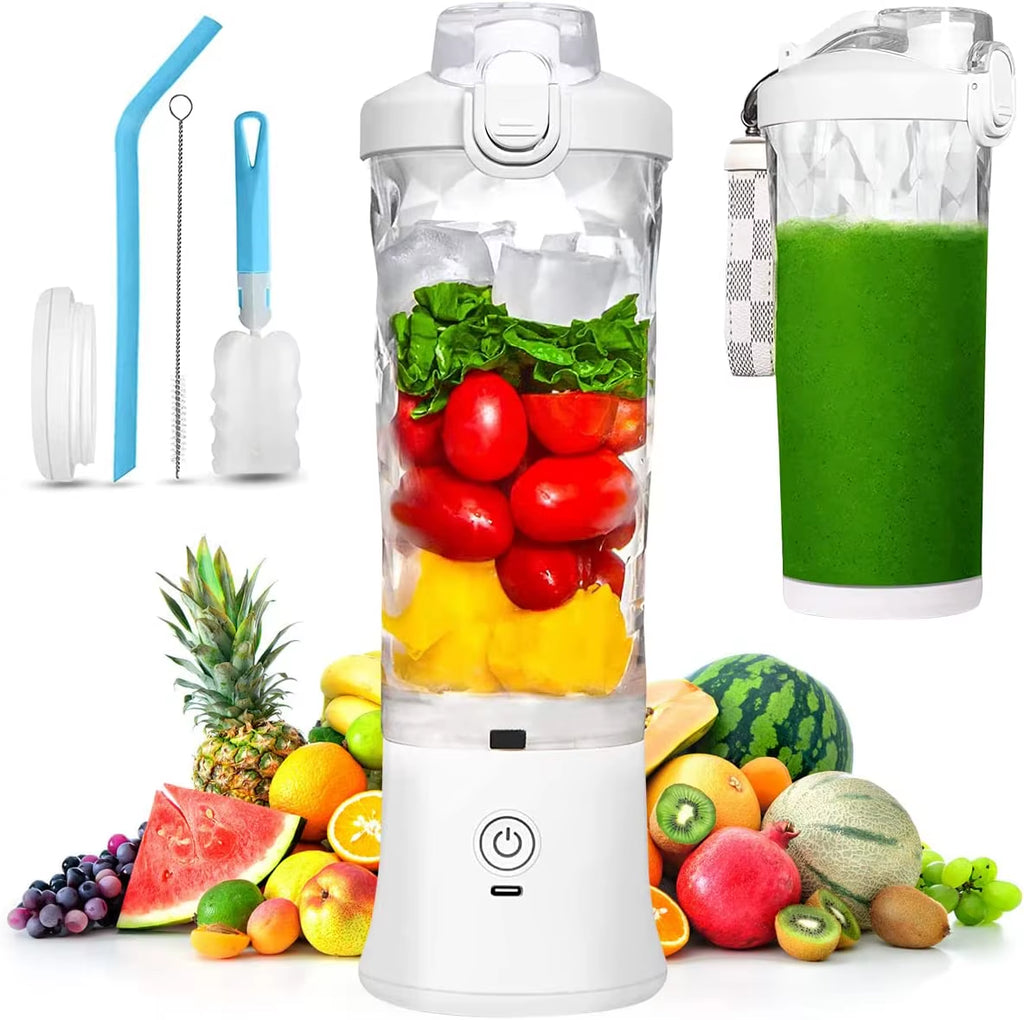 Factory Design 600Ml IP67 Travel Electric Smoothie Juice Maker Machine Automatic Juicer and Mixer Grinder Portable Blender