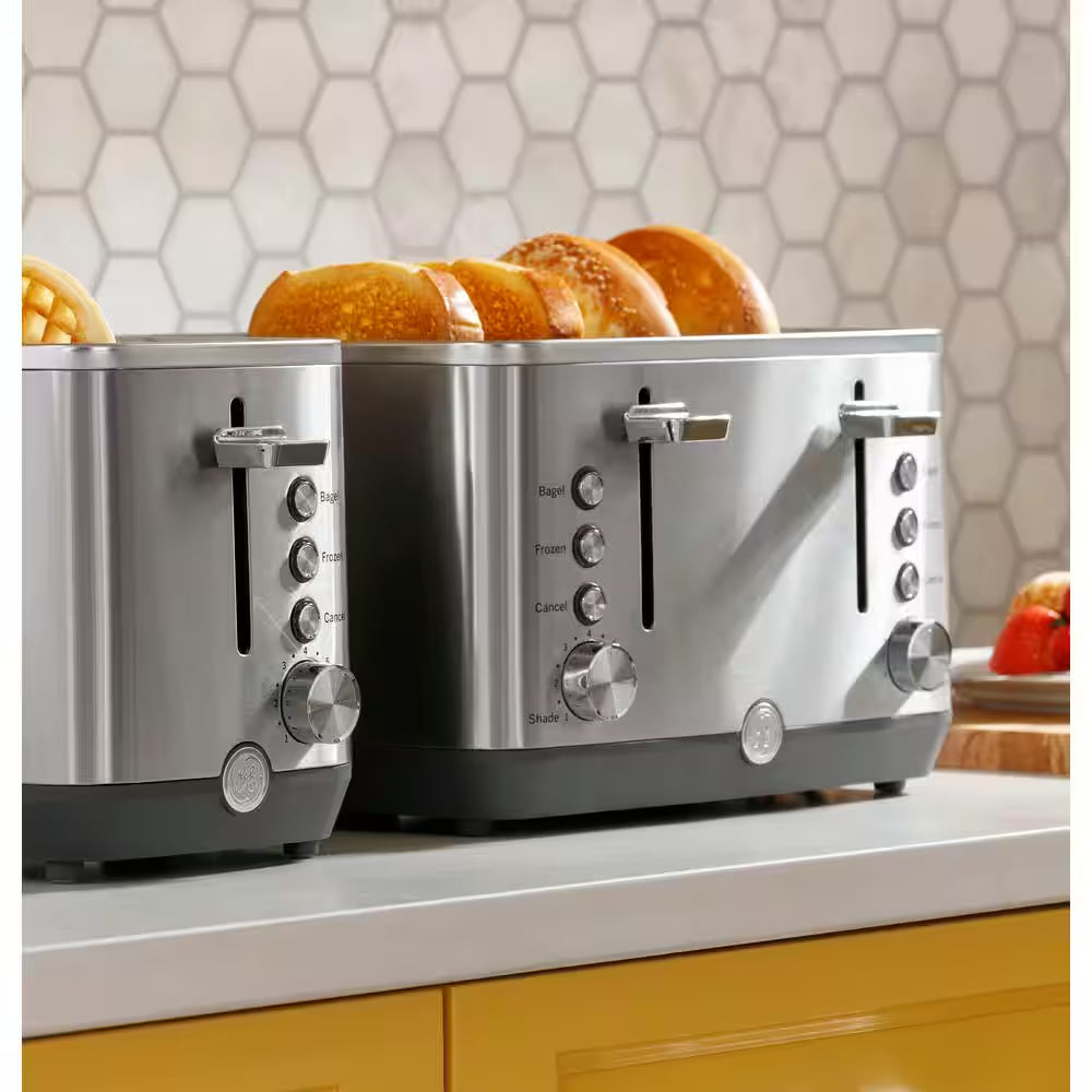 2-Slice Stainless Steel Wide Slot Toaster with 7 Shade Settings