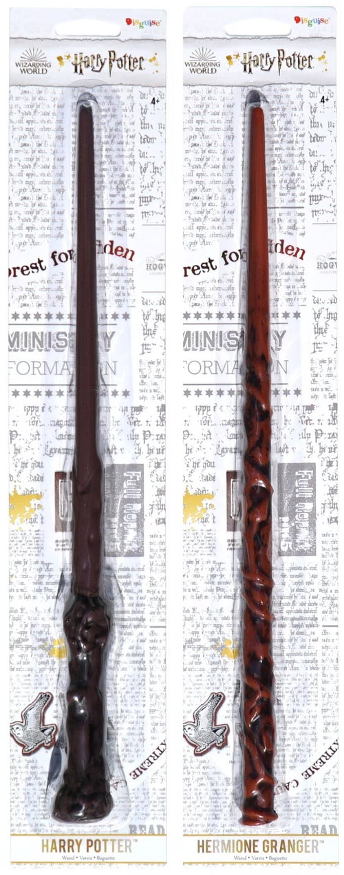 2 Piece Magic Wand Set:  and Hermione Granger Costume Toy Wizarding World Wands