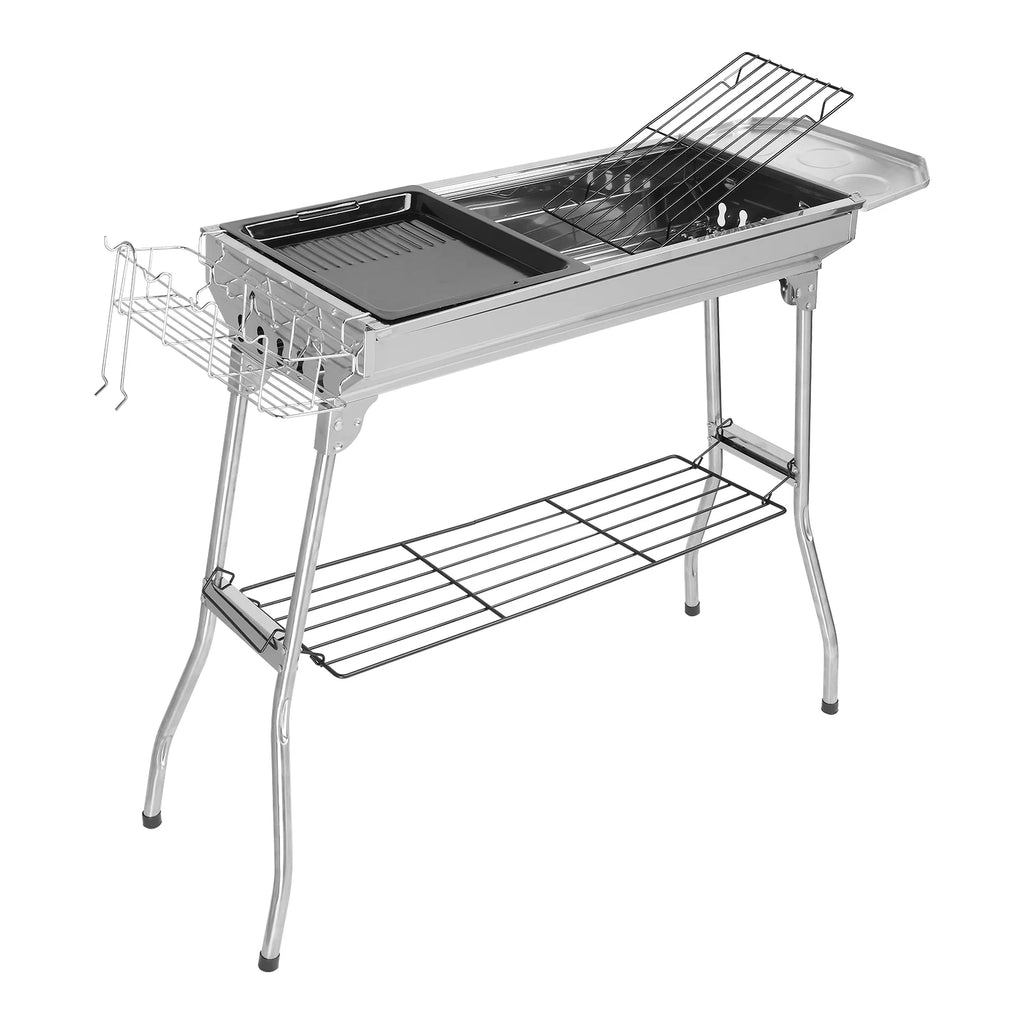 39'' Grill BBQ Grill Portable Camping Charcoal Grill Foldable