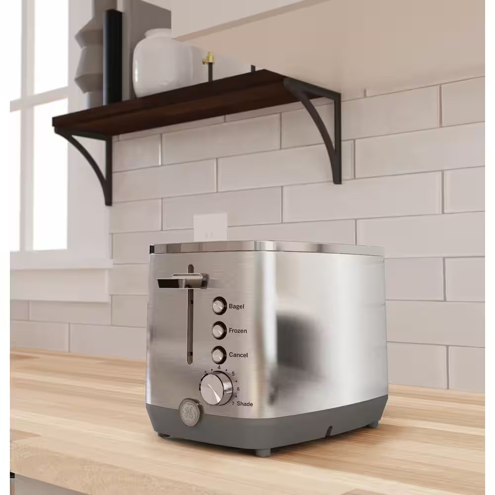 2-Slice Stainless Steel Wide Slot Toaster with 7 Shade Settings