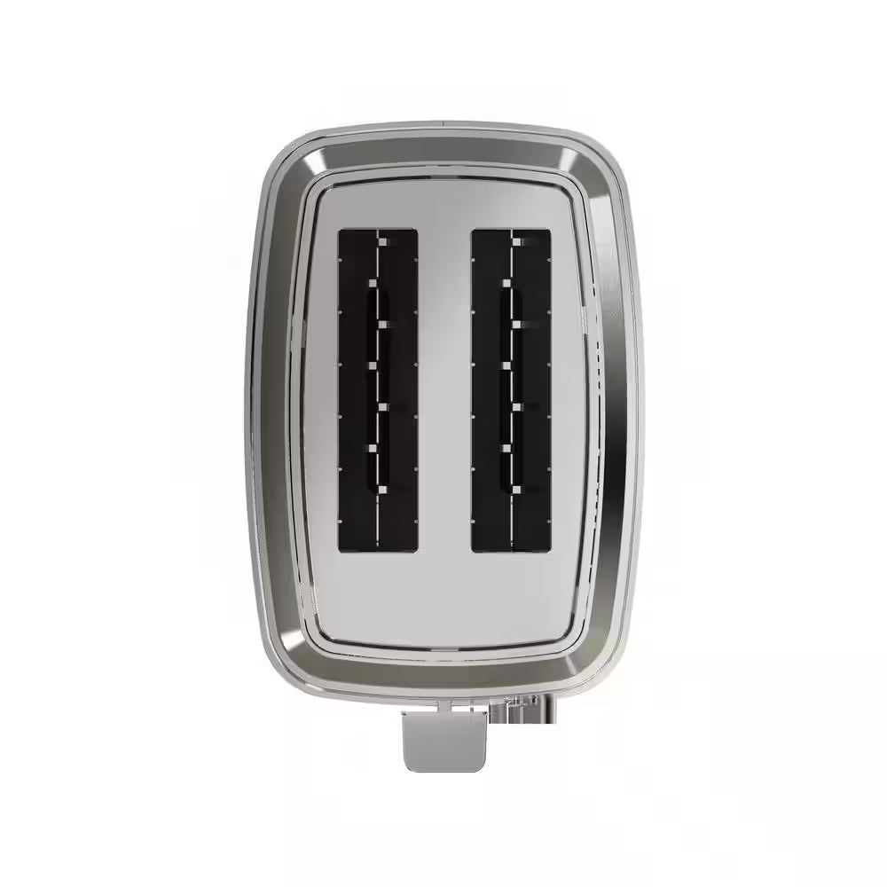 2-Slice Stainless Steel Wide Slot Toaster with 7 Shade Settings