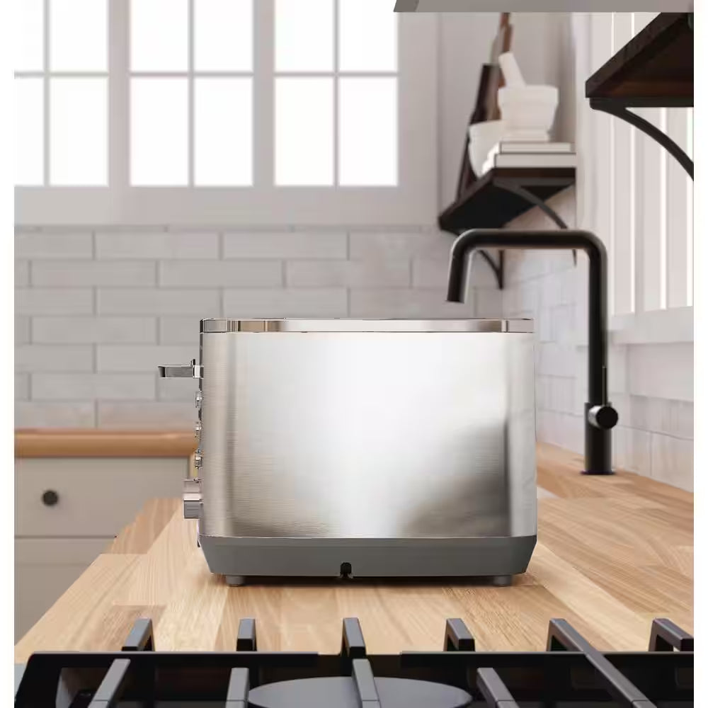 2-Slice Stainless Steel Wide Slot Toaster with 7 Shade Settings